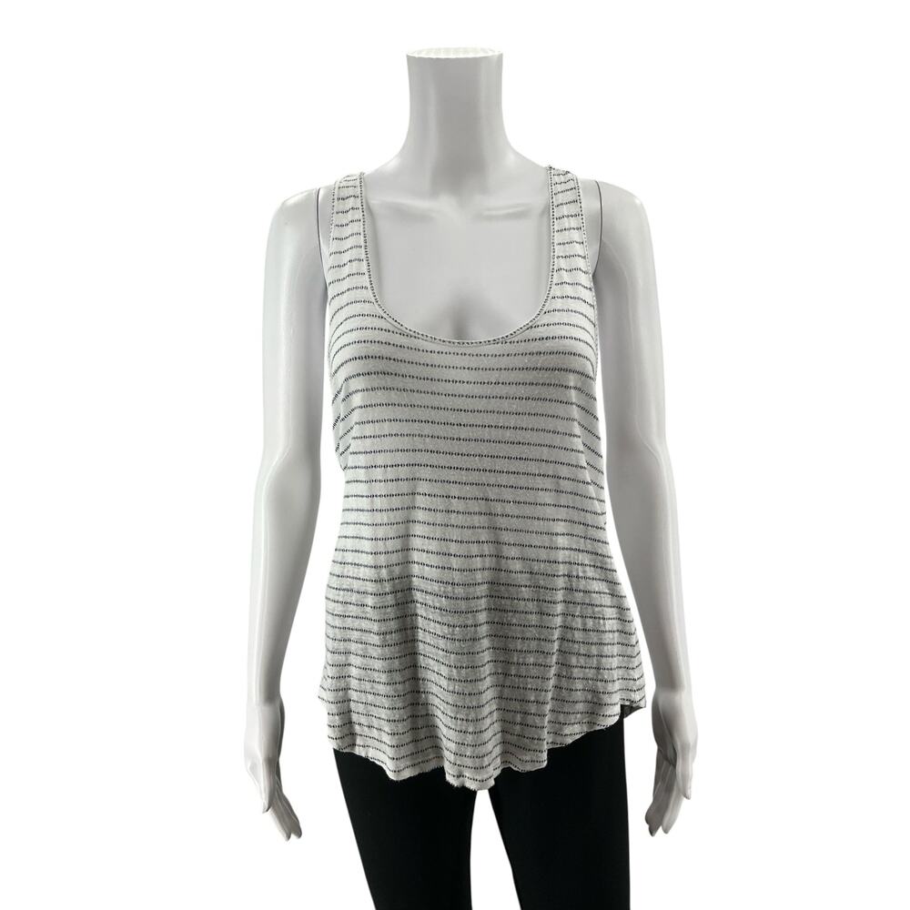 Caslon Linen Racerback Striped Tank Top Size XS - Picture 2 of 7